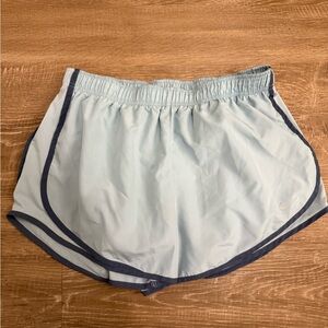 Nike Women's Athletic Shorts in Light Blue and Navy